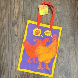Trader Joe's Orange Chicken Tote Bag Reusable Grocery Shopping Bag